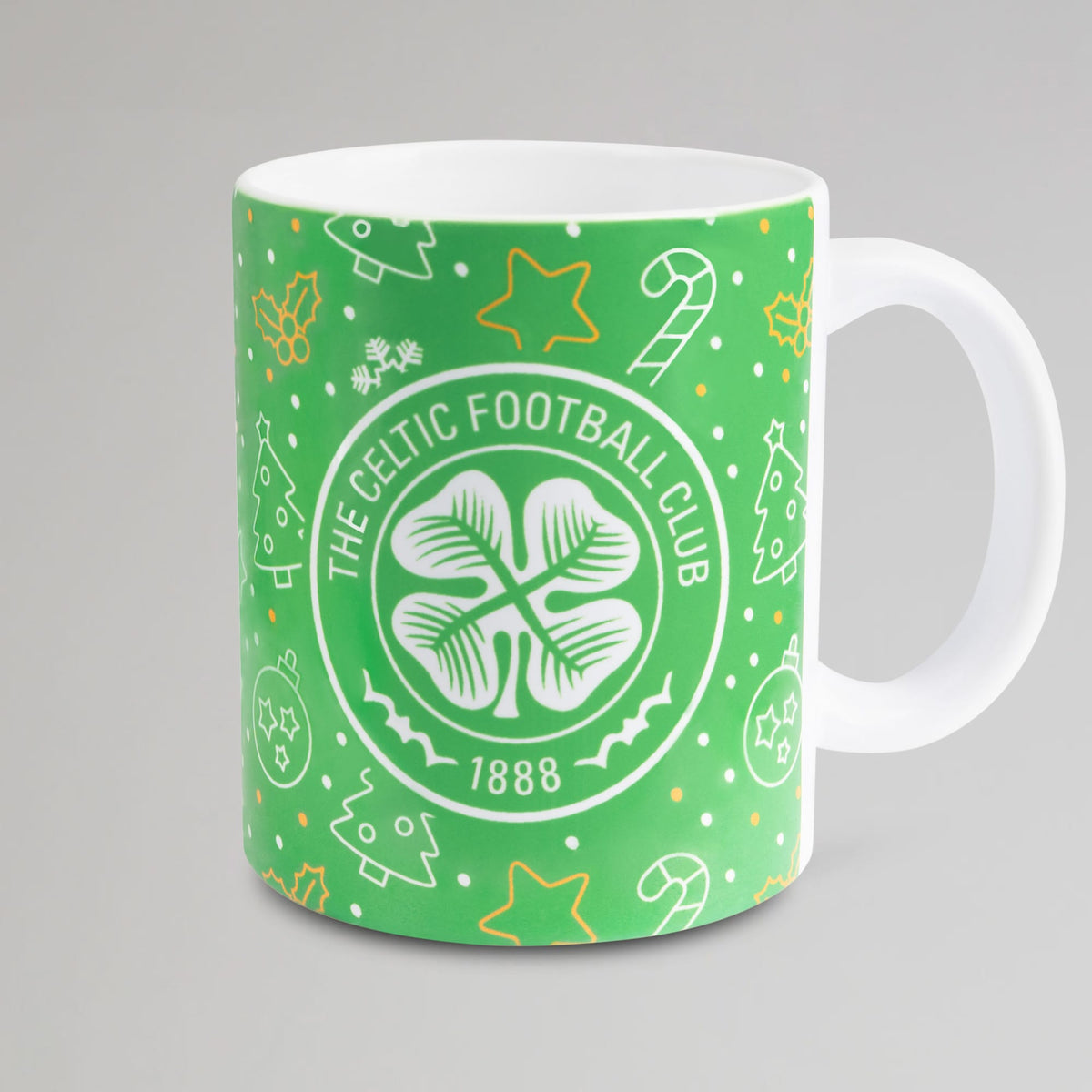 Celtic Christmas Print Green Mug