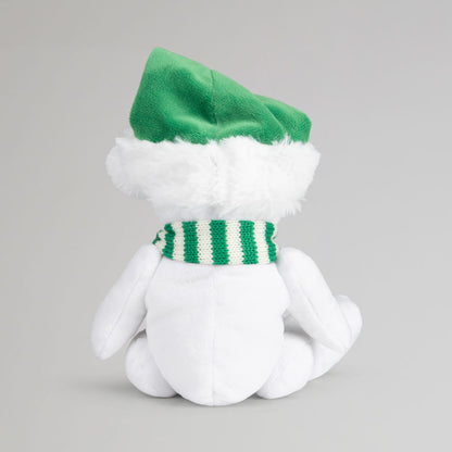 Celtic Christmas White Beanie Bear