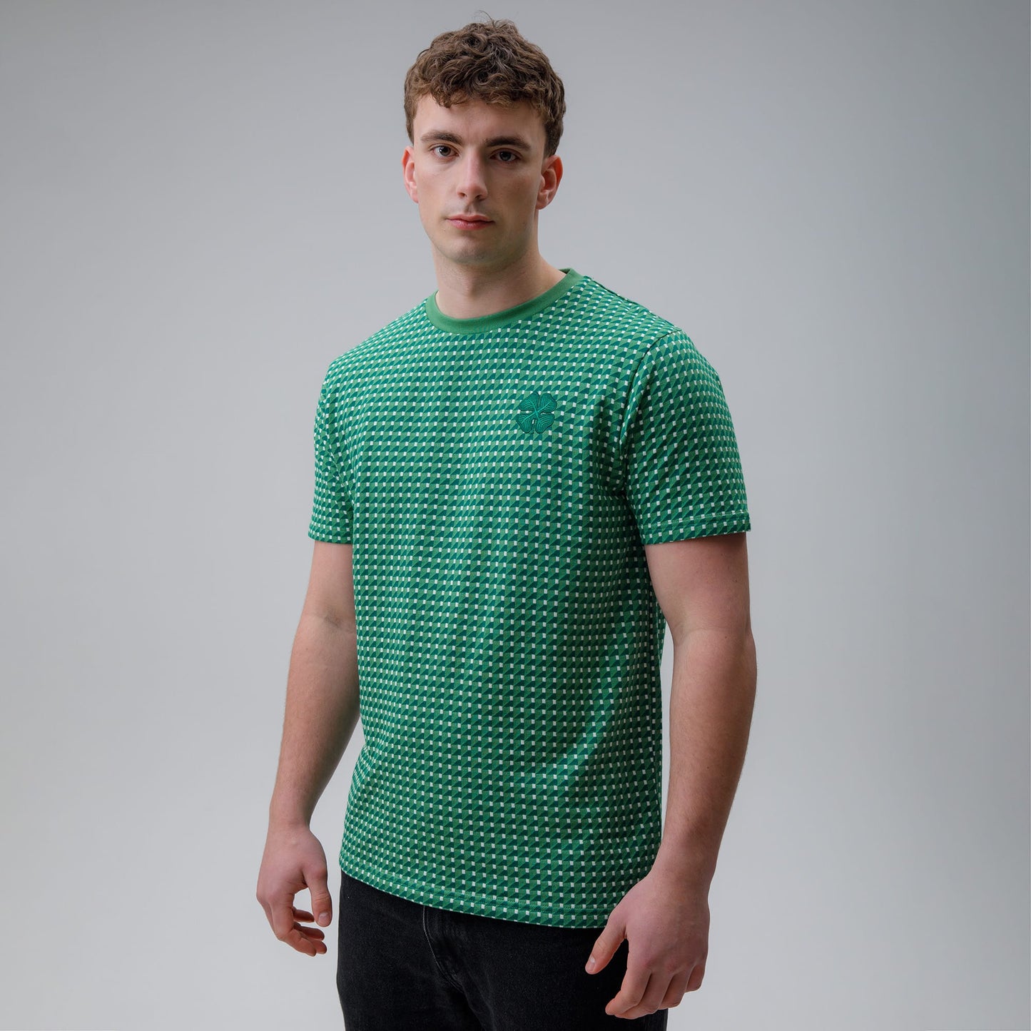 Celtic Clover Men's Jacquard T-Shirt