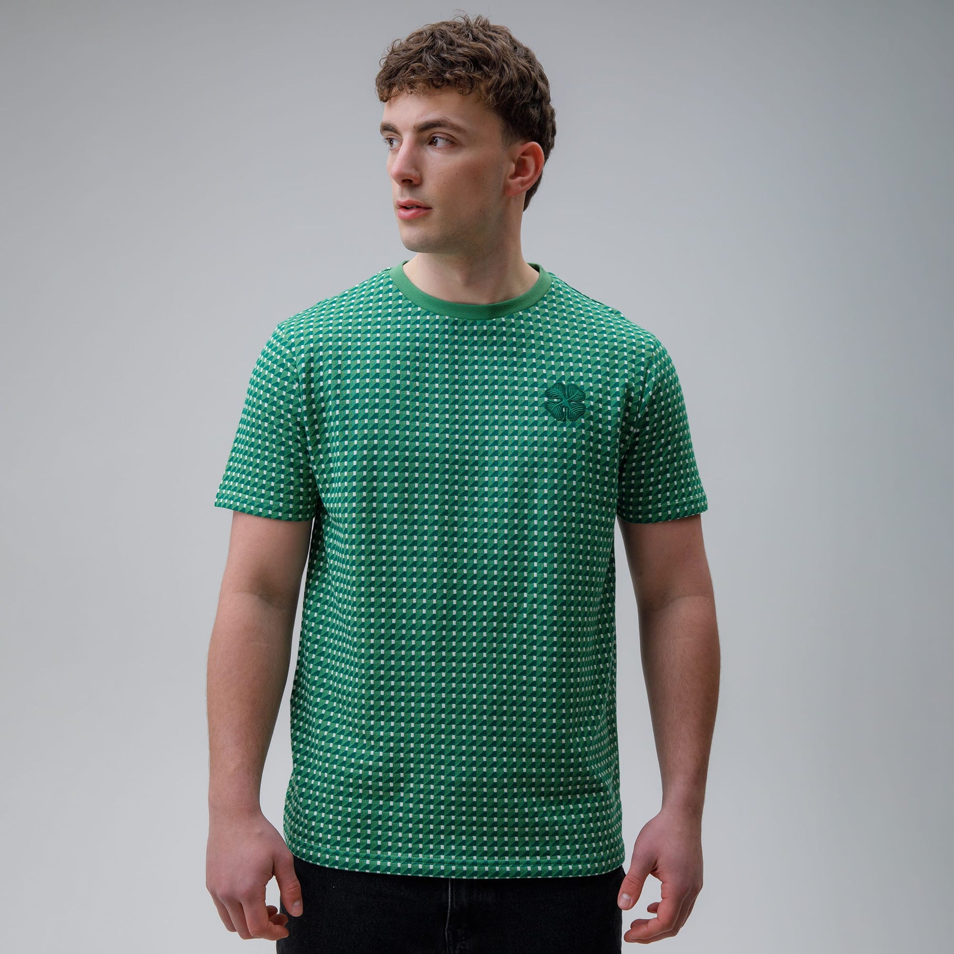 Celtic Clover Men's Jacquard T-Shirt