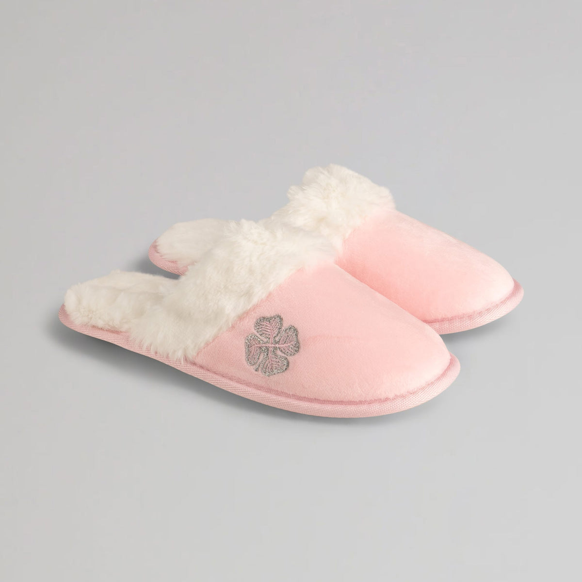 Celtic Clover Women's Pink Mule Slippers