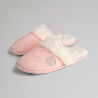 Celtic Clover Women's Pink Mule Slippers
