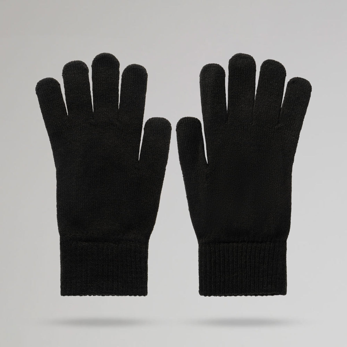 Celtic Crest Adult Black Gloves
