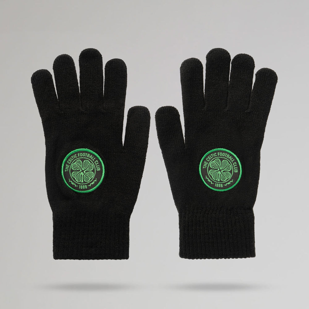 Celtic Crest Adult Black Gloves