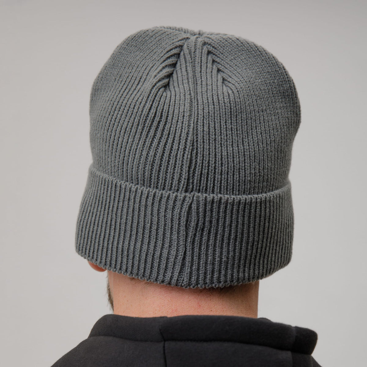 Celtic Crest Adult Ribbed Knit Grey Beanie