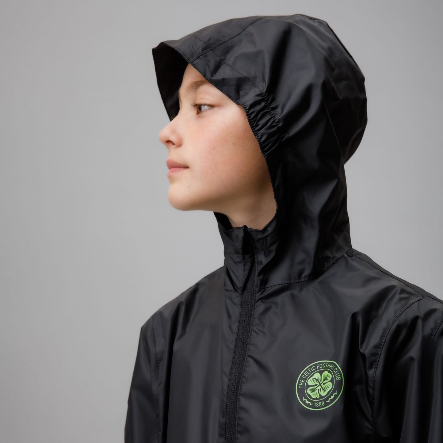 Celtic Crest Junior Black Packaway Jacket