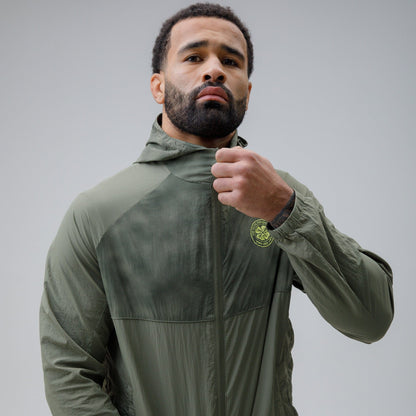 Celtic Crest Men's Cut & Sew Woven Khaki Jacket