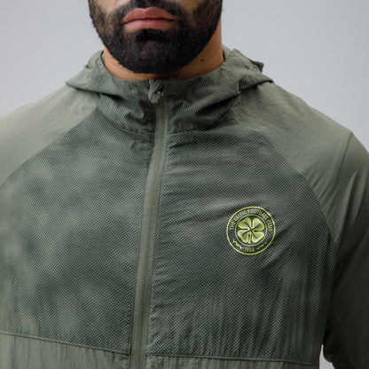 Celtic Crest Men's Cut & Sew Woven Khaki Jacket