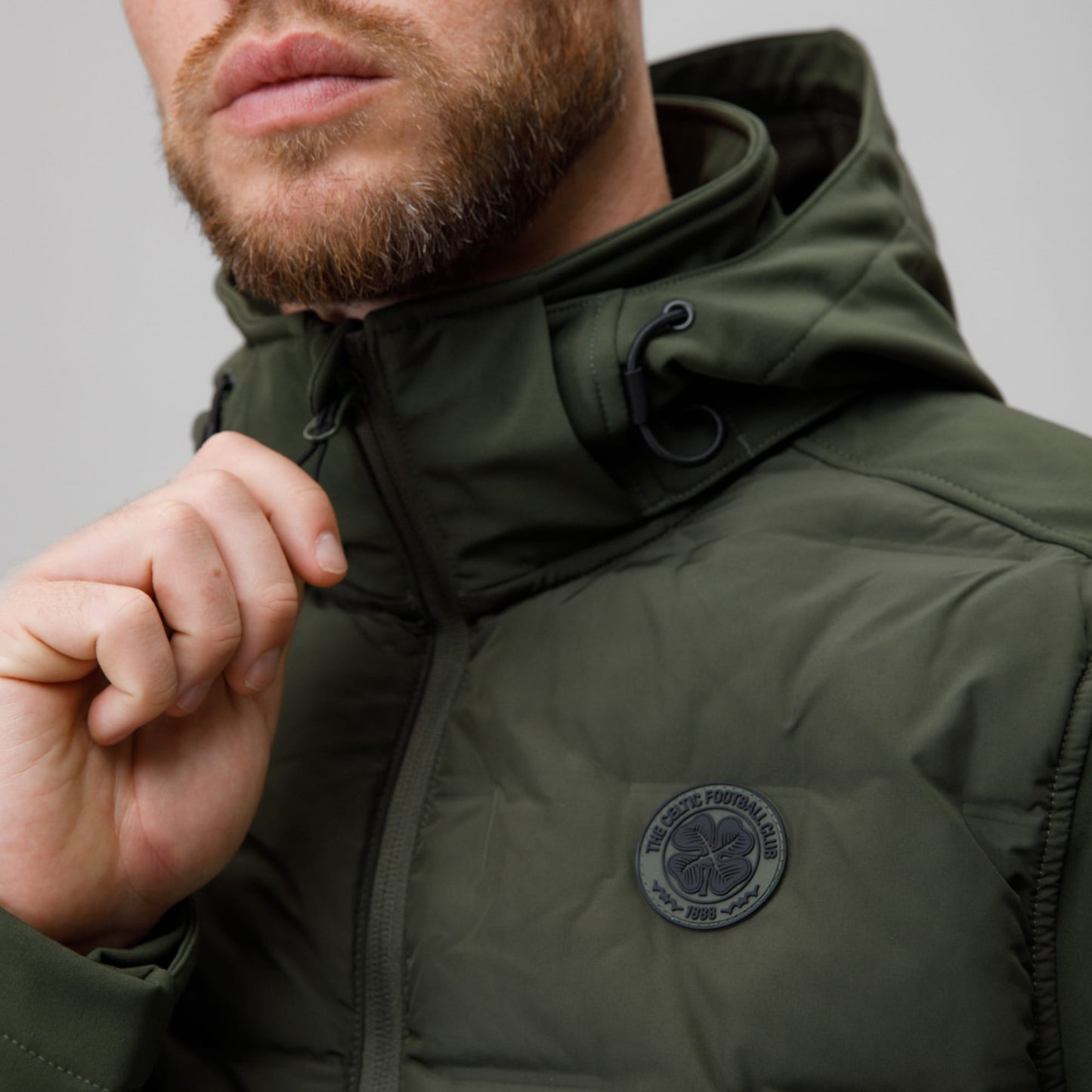 Celtic Crest Men's Hybrid Hooded Jacket