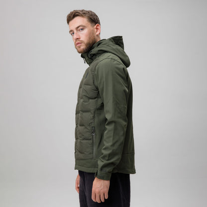 Celtic Crest Men's Hybrid Hooded Jacket
