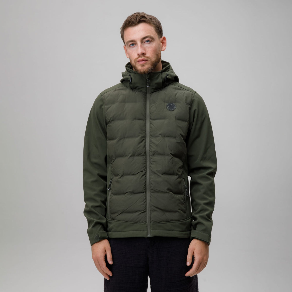 Celtic Crest Men's Hybrid Hooded Jacket