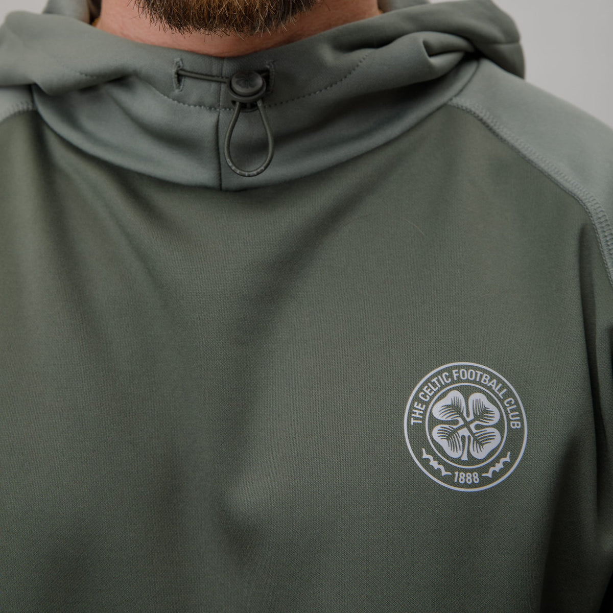 Celtic Crest Men's Sage Panel Hoodie
