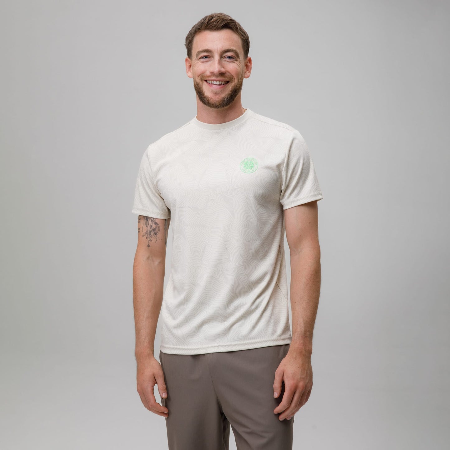 Celtic Crest Men's Topographic Print T-Shirt