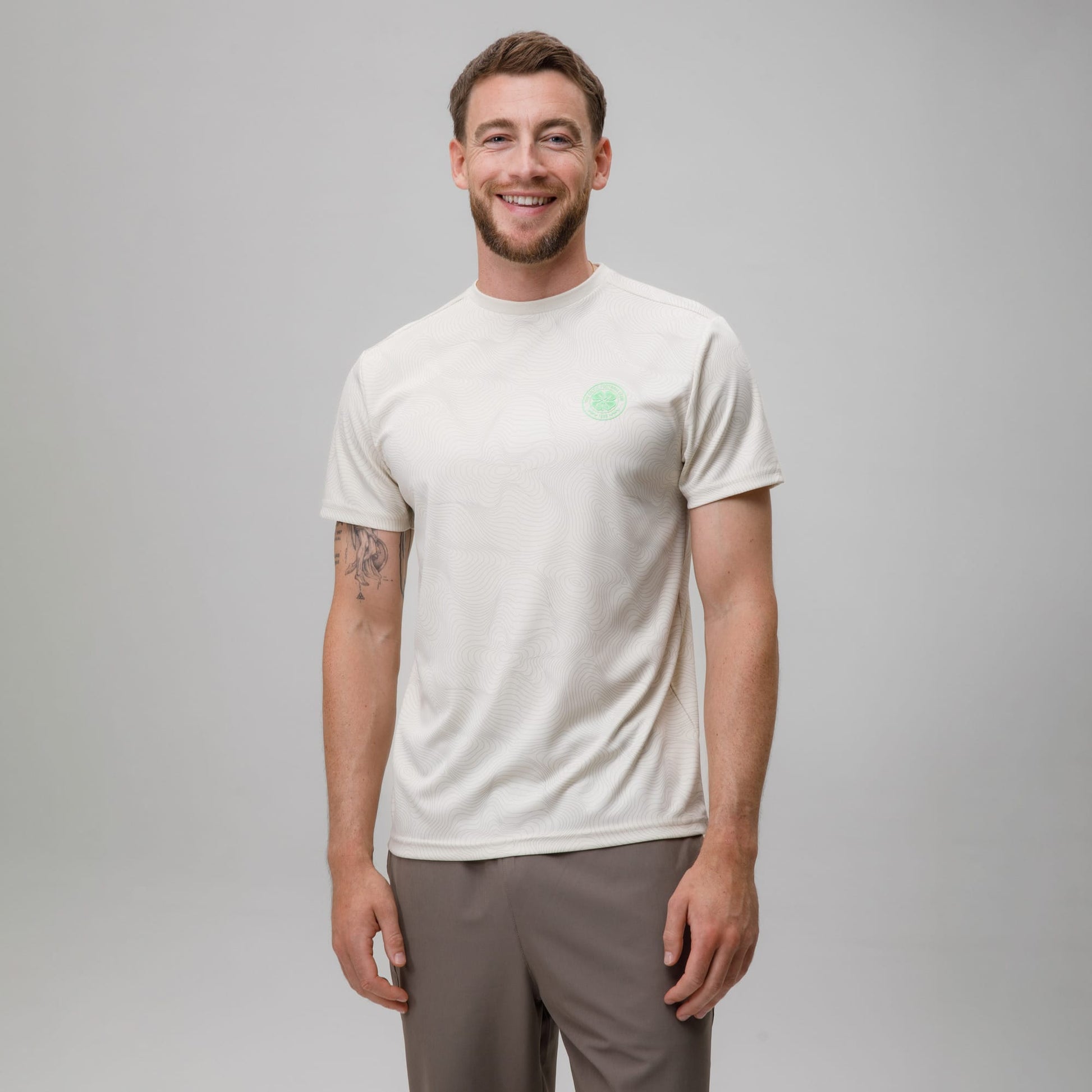 Celtic Crest Men's Topographic Print T-Shirt