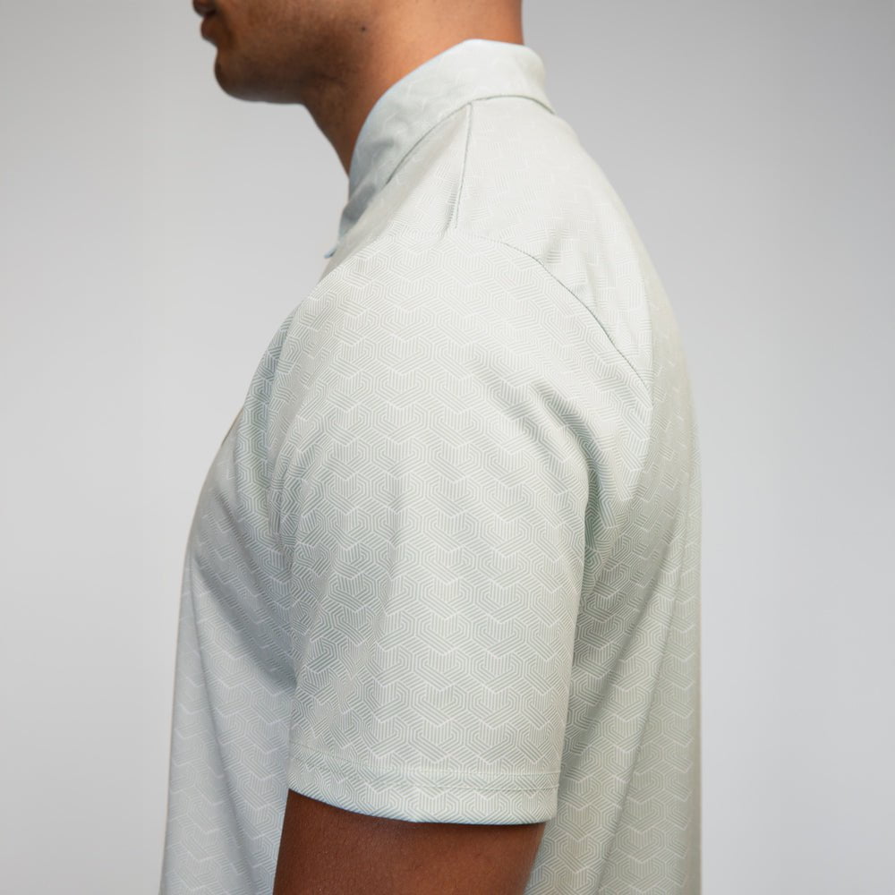 Celtic Crest Patterned Poly Polo Shirt