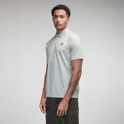 Celtic Crest Patterned Poly Polo Shirt
