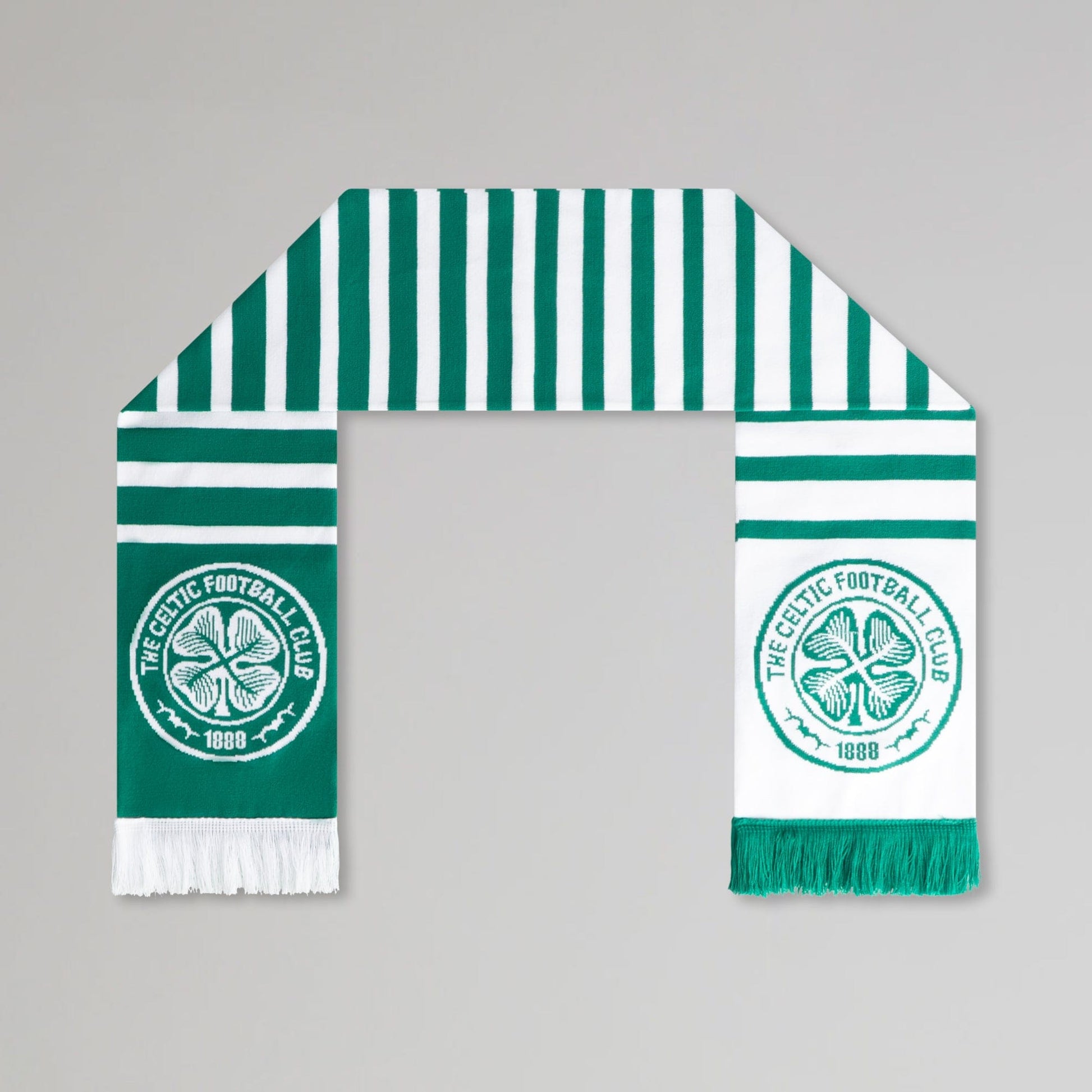 Celtic Green and White Gradient Scarf