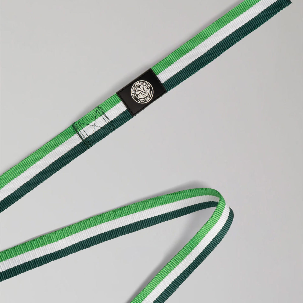 Celtic Green Stripe Dog Collar and Lead Set