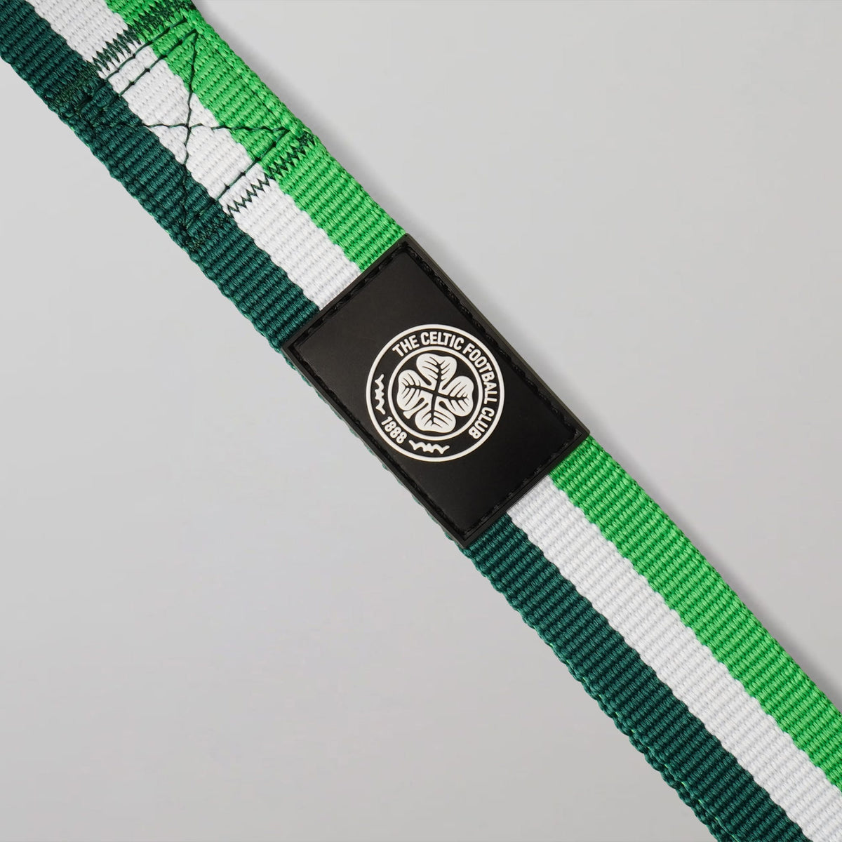 Celtic Green Stripe Dog Collar and Lead Set