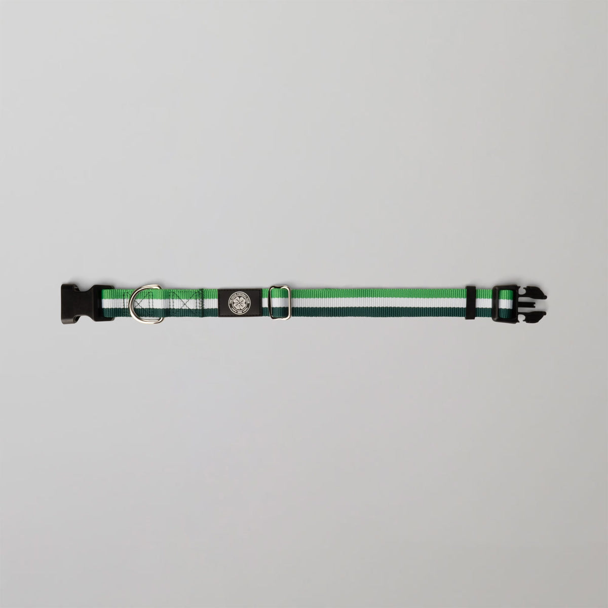 Celtic Green Stripe Dog Collar and Lead Set