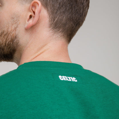 Celtic Green Text Crewneck Sweatshirt