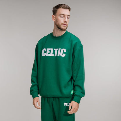 Celtic Green Text Crewneck Sweatshirt