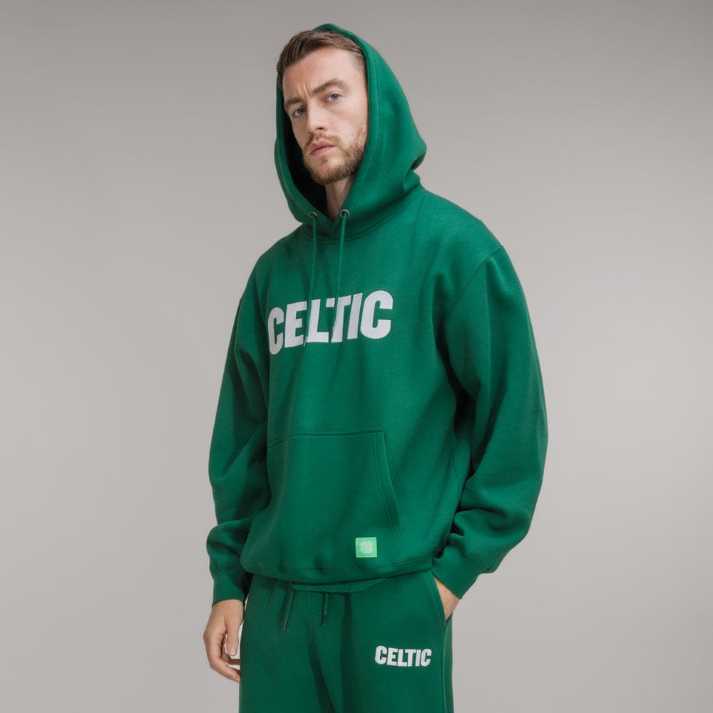 Celtic Green Text Hoodie