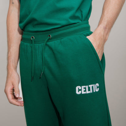 Celtic Green Text Joggers