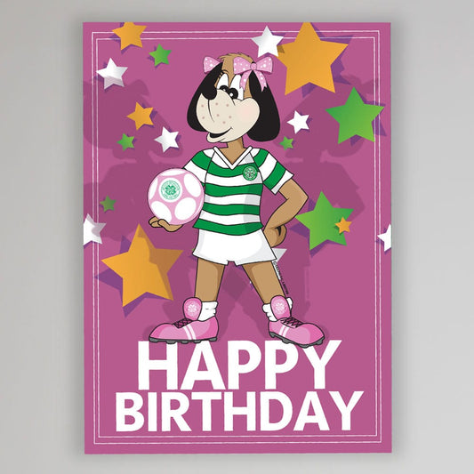 Celtic Hailey the Hound Happy Birthday Card