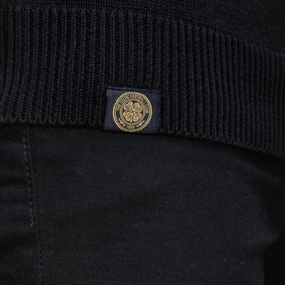 Celtic Henrik Larsson Black Knitted Quarter Zip