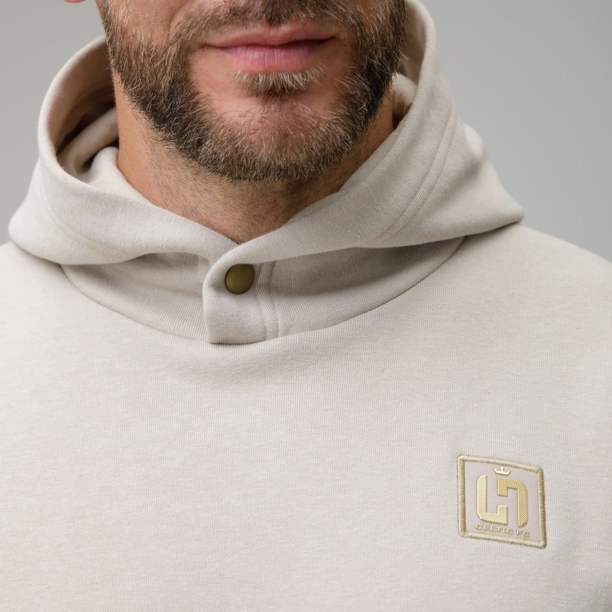 Celtic Henrik Larsson Men's Beige Hoodie