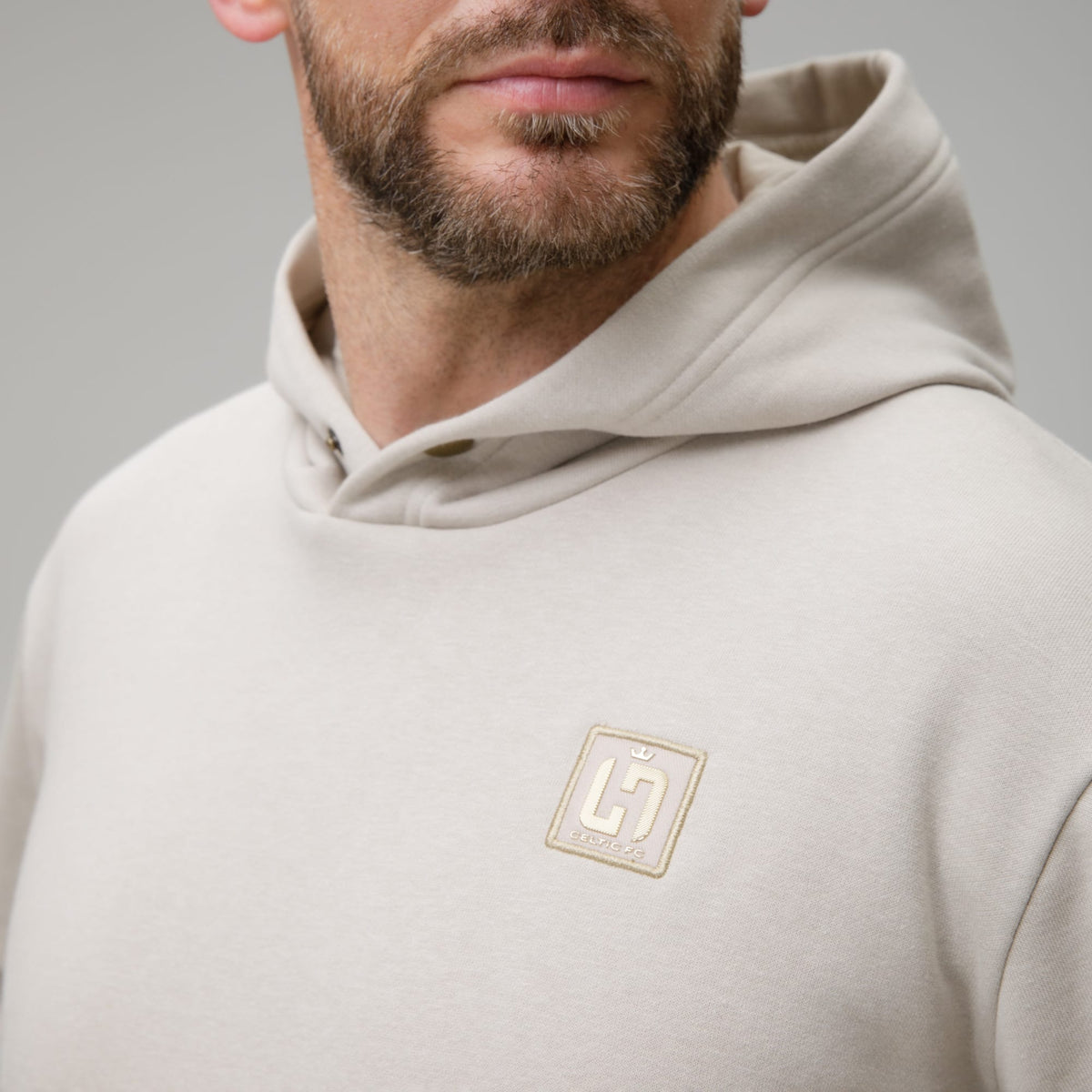 Celtic Henrik Larsson Men's Beige Hoodie