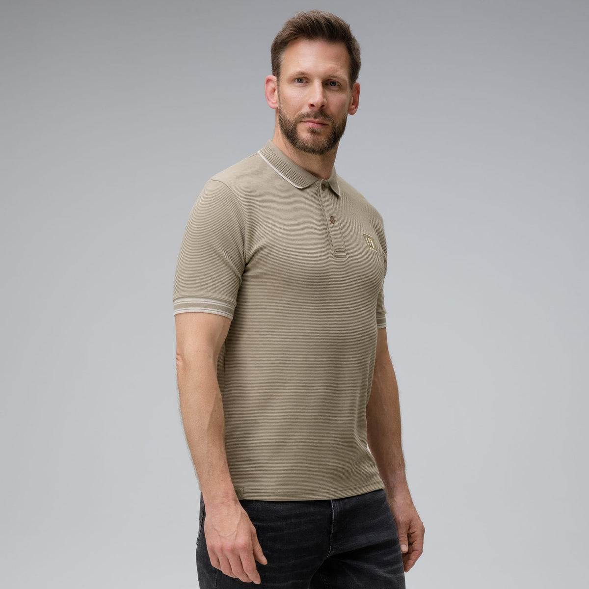 Celtic Henrik Larsson Men's Ripple Polo Shirt