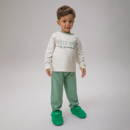 Celtic Infant Little Hoops Green Pyjama Set
