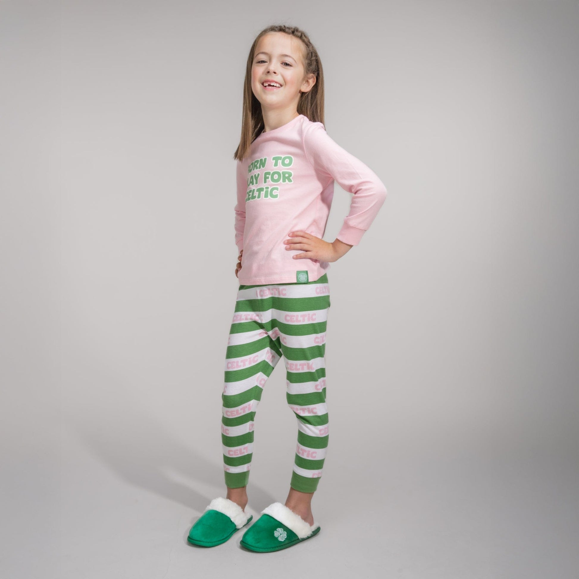 Celtic Infant Pink Born to Play Pyjamas