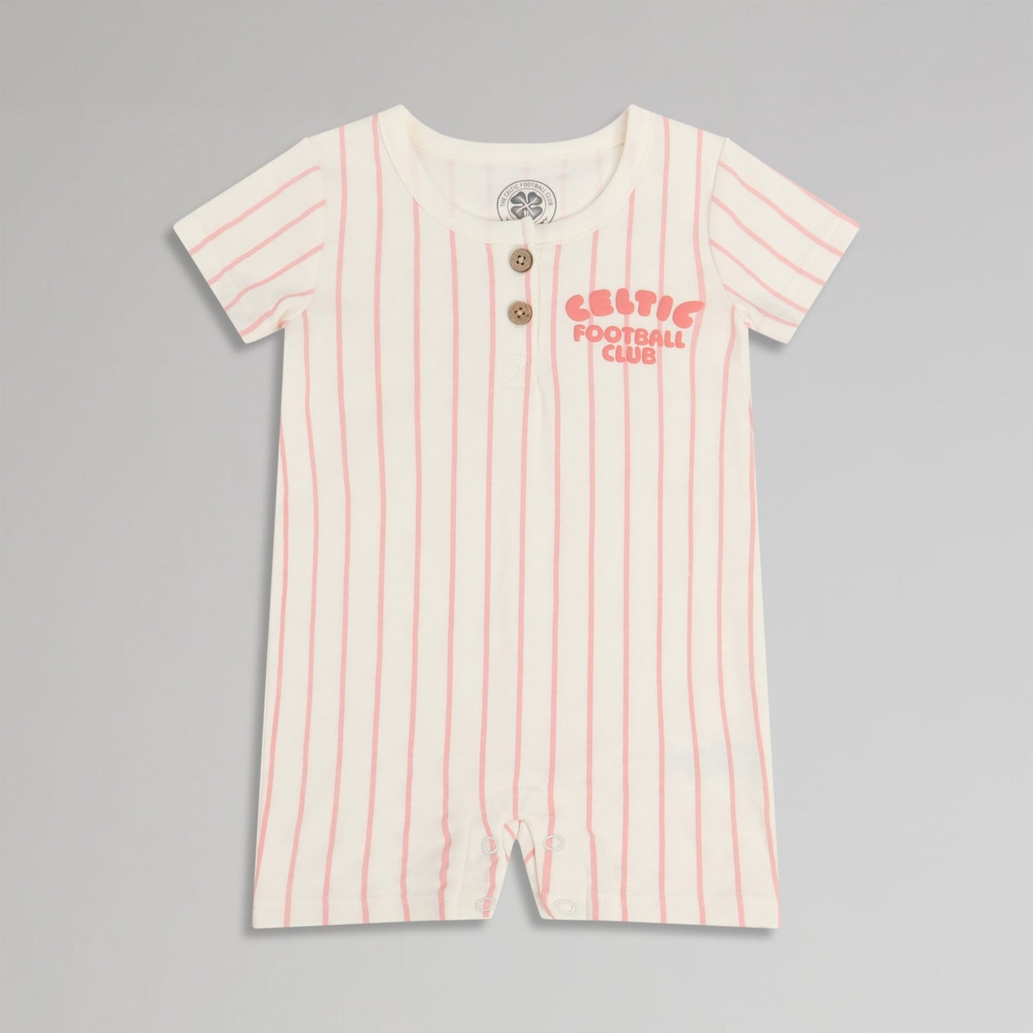 Celtic Infant Pink Pinstripe Romper