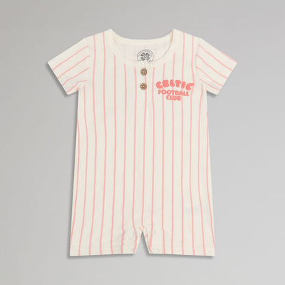 Celtic Infant Pink Pinstripe Romper