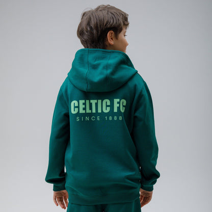 Celtic Junior Back Print Dark Green Hoodie