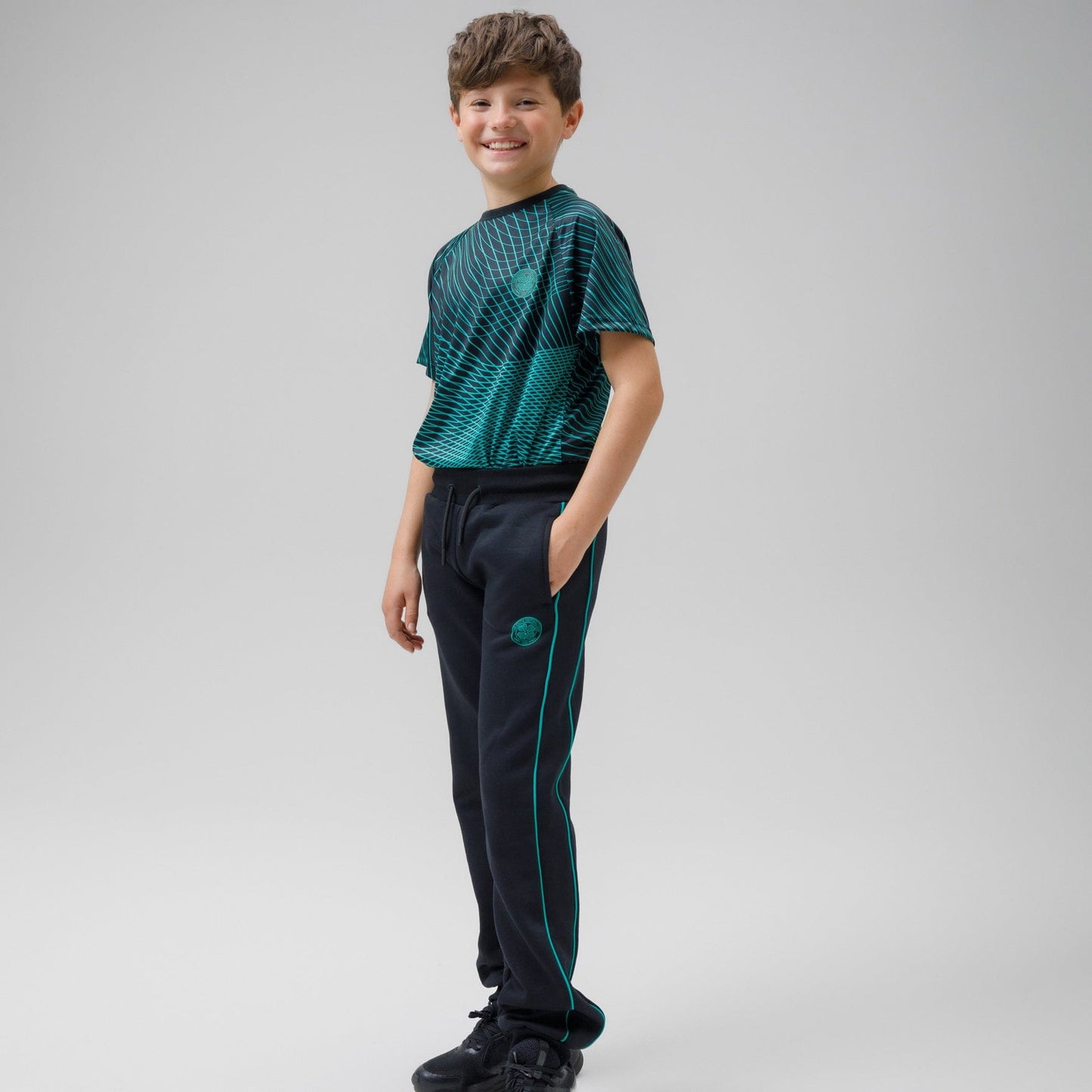 Celtic Junior Black Joggers