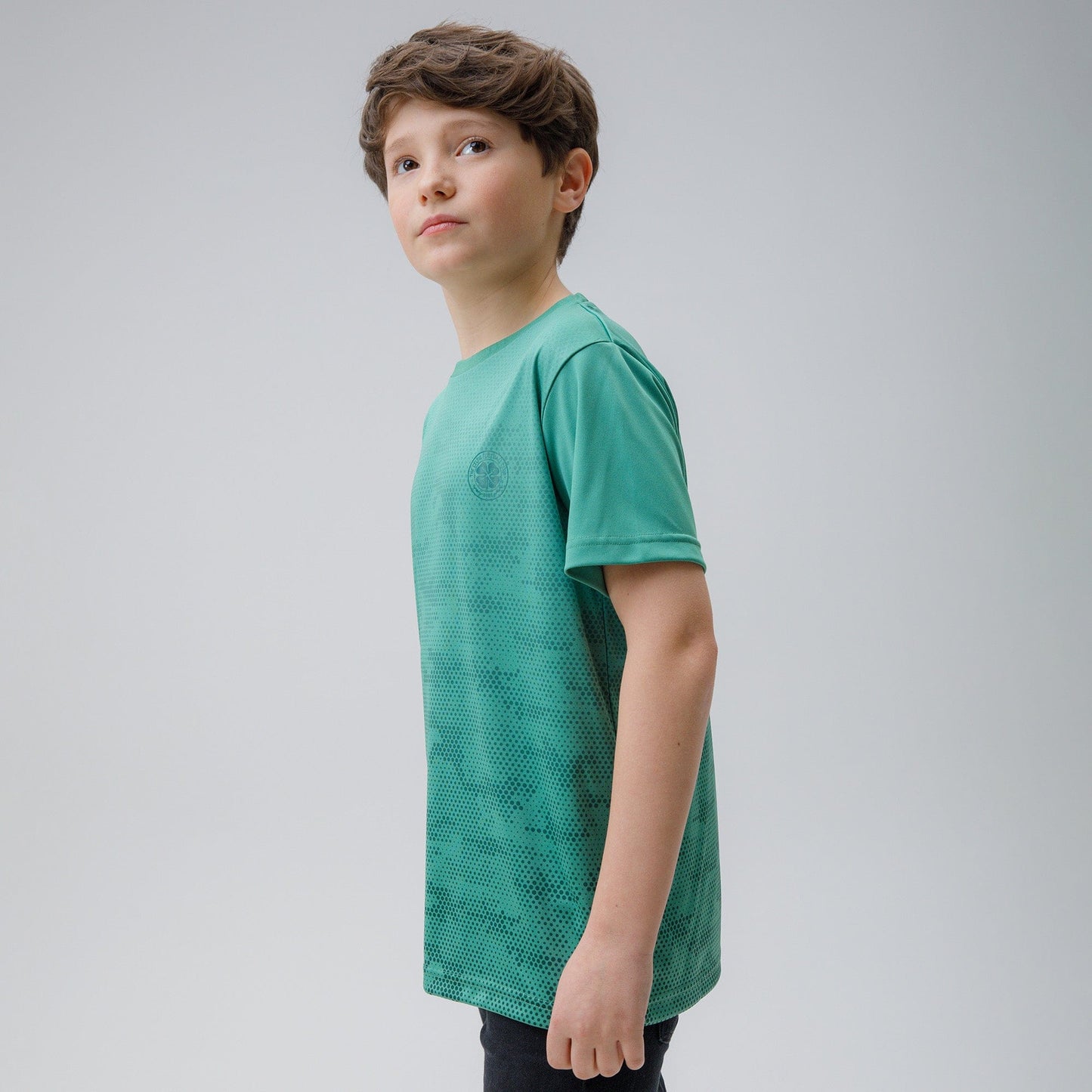 Celtic Junior Camo Dot Print Green T-Shirt