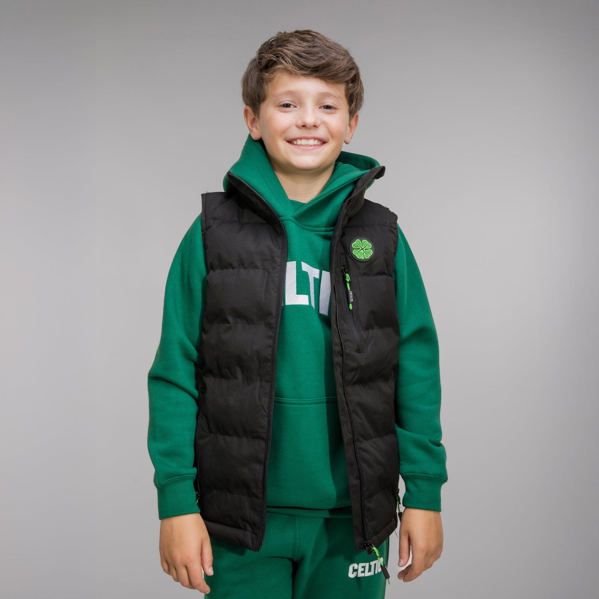 Celtic Junior Clover Padded Gilet