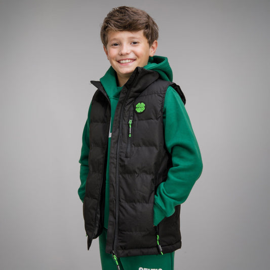 Celtic Junior Clover Padded Gilet