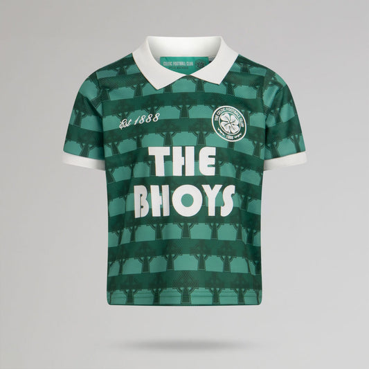 Celtic Junior Cross Print Green Jersey