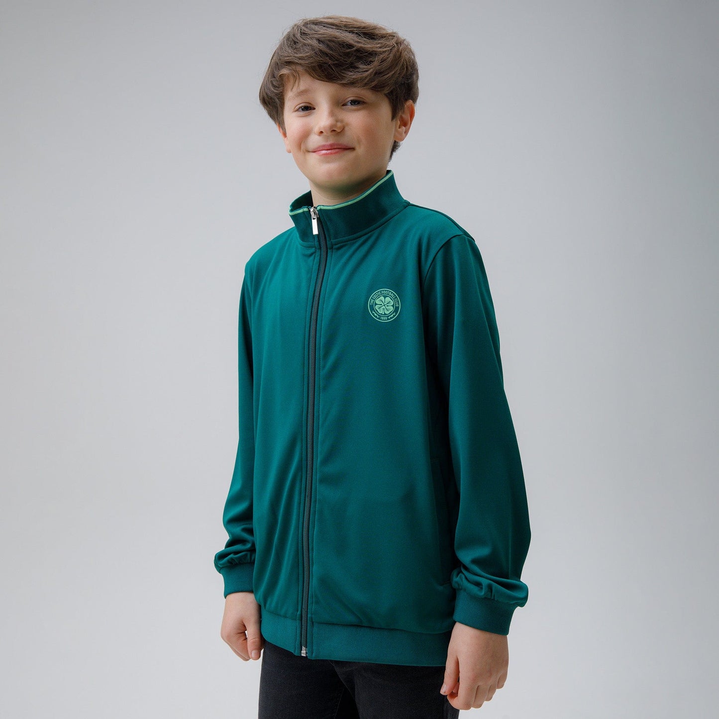 Celtic Junior Dark Green Track Jacket