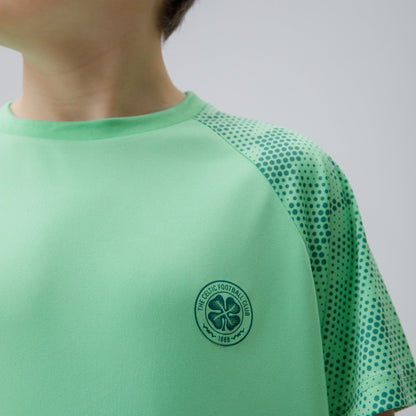 Celtic Junior Dot Print Green T-Shirt