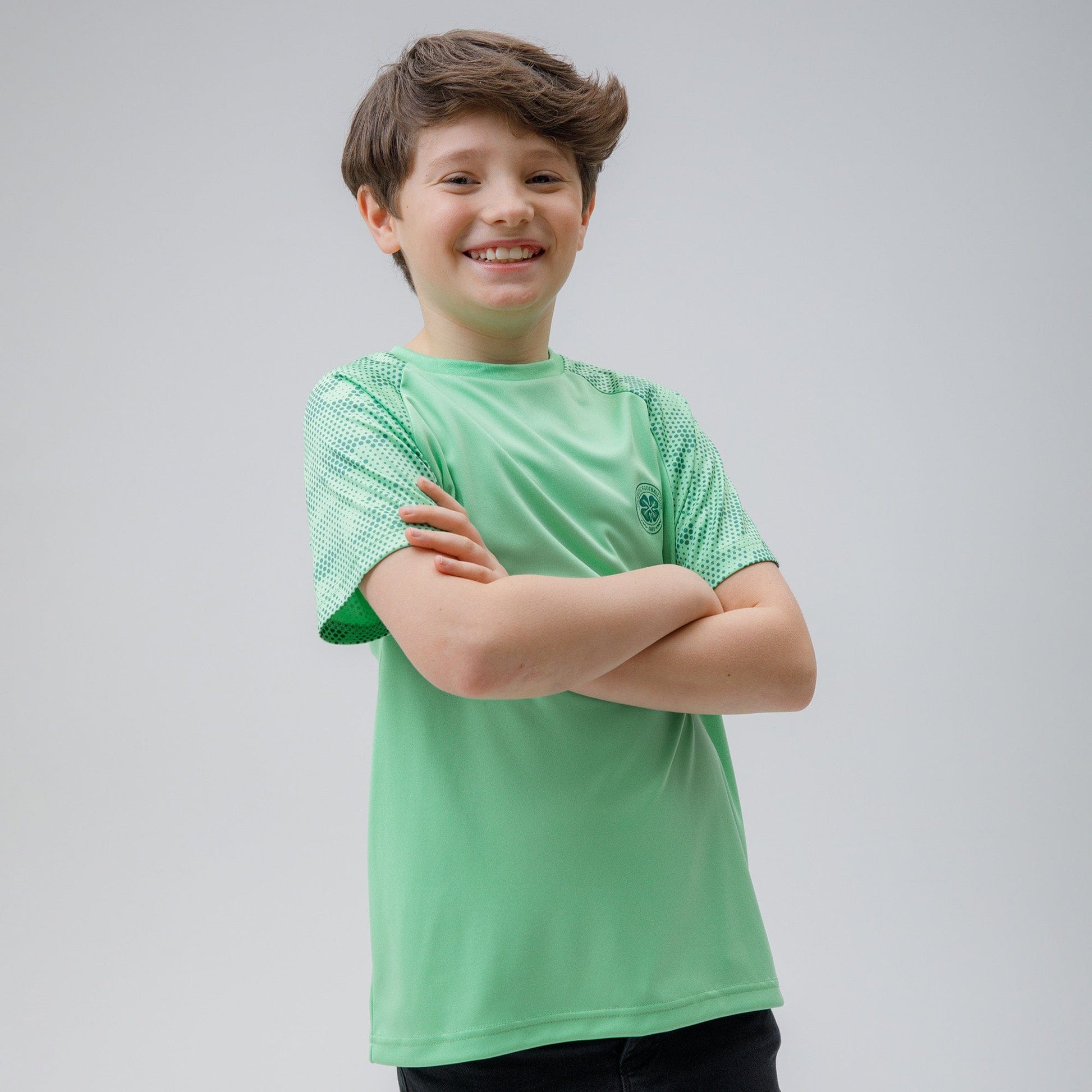 Celtic Junior Dot Print Green T-Shirt