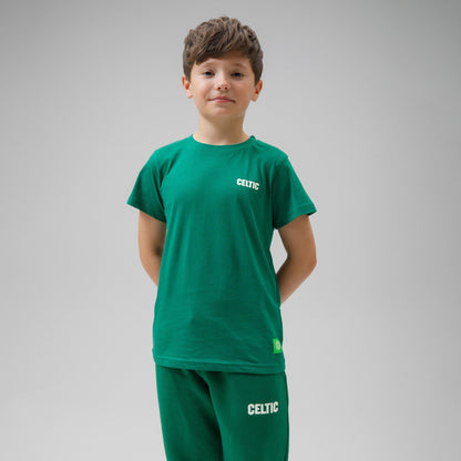 Celtic Junior Green Back Text T-Shirt