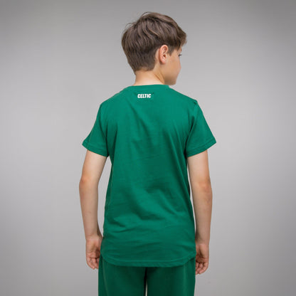 Celtic Junior Green Front Text T-Shirt