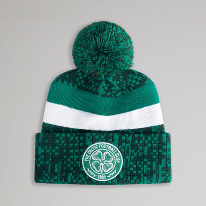 Celtic Junior Green Hat and Scarf Set