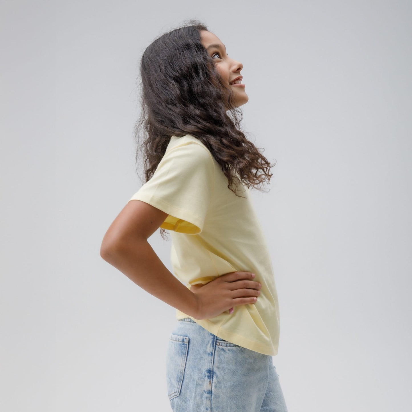 Celtic Junior Oversized Back Print Yellow T-Shirt
